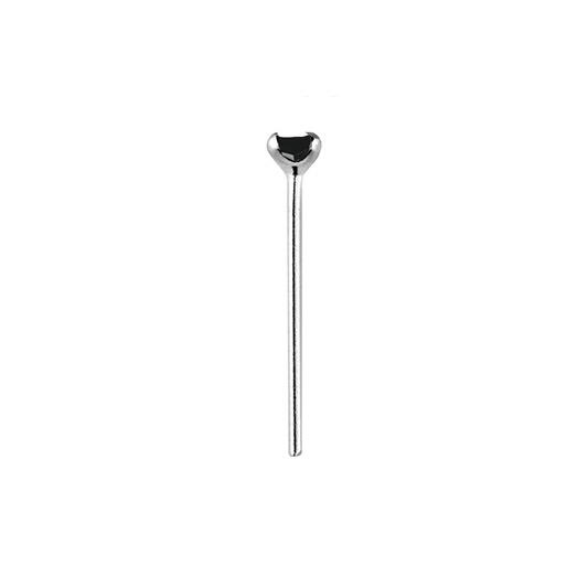 Sterling Silver Jet Claw Nose Stud